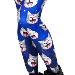 Plus Size Space Cat Leggings